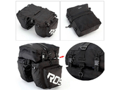 Велосипедная сумка на багажник Roswheel 1000D (37L) Black - Фото 7