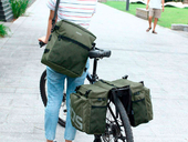 Велосипедная сумка на багажник Roswheel 1000D (37L) Green Khaki - Фото 1